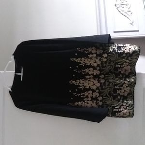 ZARA sheath dress - semi formal, size large, black.